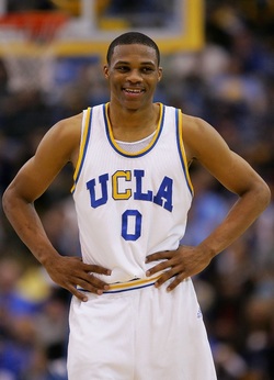 Customized UCLA RUSSELL WESTBROOK 0 COLLEGE BASKETBALL JERSEY